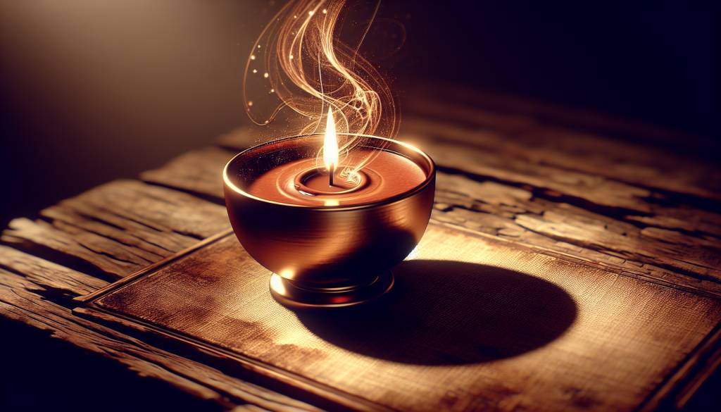 Bougie marron signification : ancrage et protection