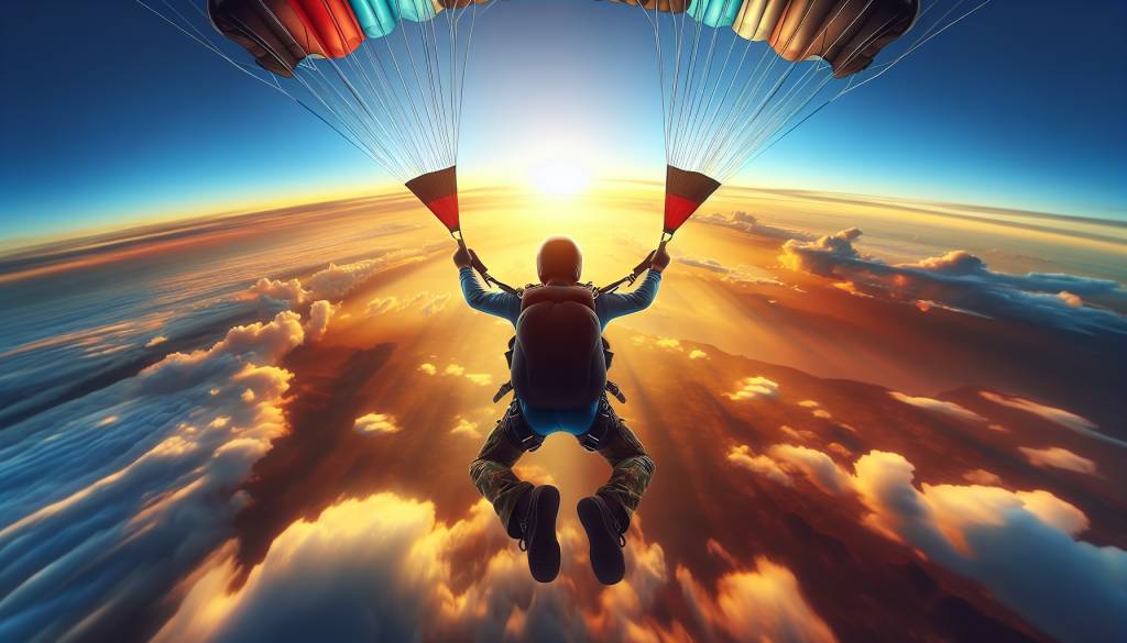 Sensations fortes et lâcher-prise : rever de saut en parachute